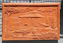 Bassorilievi in terracotta