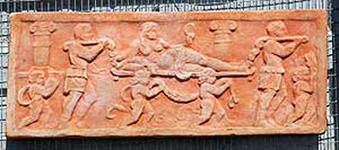 Bassorilievi in terracotta