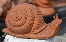Lumaca in terracotta