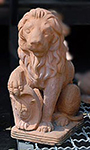 Leone in terracotta