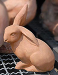 Coniglio in terracotta