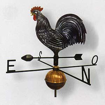 Gallo segnavento in fusione di bronzo