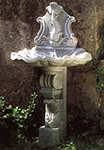 Fontana conchiglia in resina