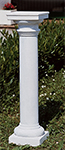 CO35/B - COLONNA RIGATA CON CAPITELLO FOGLIE IN CEMENTO