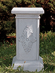 CO35/B - COLONNA RIGATA CON CAPITELLO FOGLIE IN CEMENTO