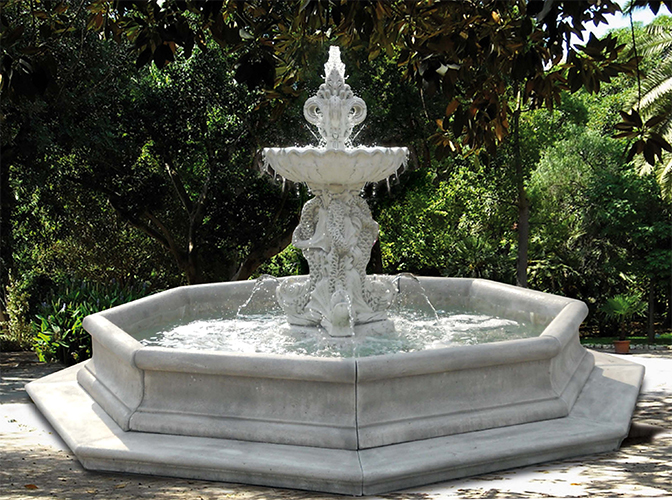 Contorno Merlato completo per fontana