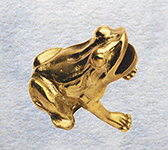 0280/2P - RANA IN BRONZO PER FONTANA A GETTO