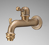 004/BF - RUBINETTO CON GANCIO PORTASECCHIELLO ( 1/2" )