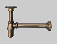 AC13 - AC8 -  SIFONE BRONZATO A BOTTIGLIA CON PILETTA ( 1" 1/4 )