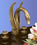0218 - GRUPPO LAVABO BRONZATO O DORATO