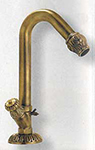 0235 - RUBINETTO A COLONNA IN OTTONE BRONZATO ( 1"  )