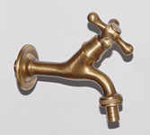 0196/B - RUBINETTO INCLINATO BRONZATO ( 1/2" )