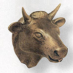 0180 - TESTA DI TORO BRONZATA