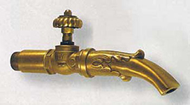 0285 - BOCCA A SPATOLA IN OTTONE CON VALVOLA